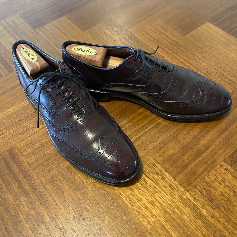 Allen Edmonds Wingtips McClain Oxblood Burgundy